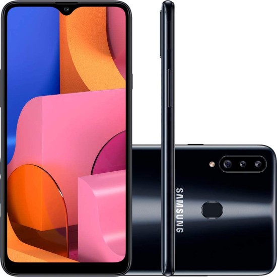 SAMSUNG GALAXY A20S A207F/DS 3GB/32GB 6.5" PRETO